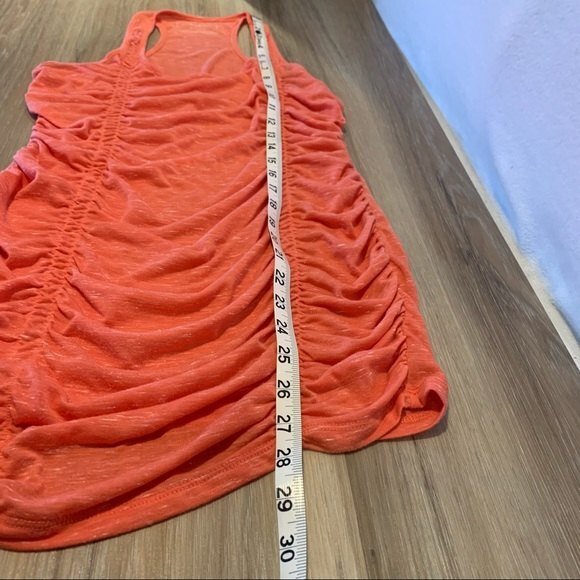 WENDY BELLISIMO Ruched Front Tank Top Orange Size Small - Picture 9 of 9